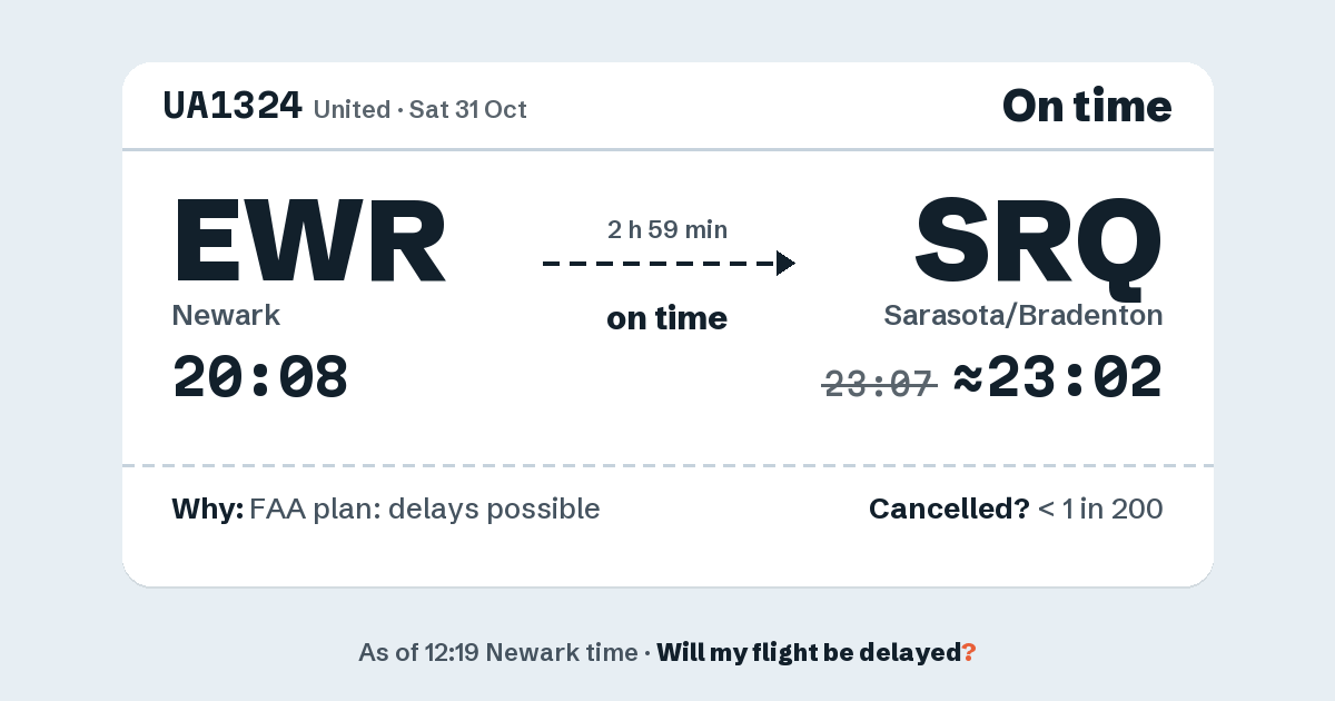 Link preview: UA1324 lands about 23:02