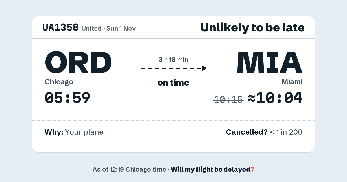 Link preview: UA1358 lands about 10:04