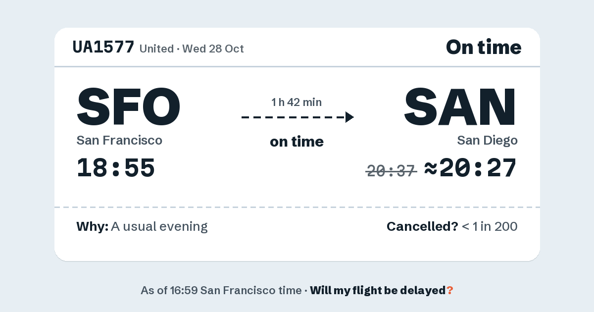 Link preview: UA1577 lands about 20:27