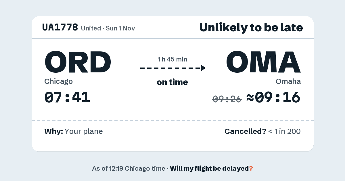 Link preview: UA1778 lands about 09:16