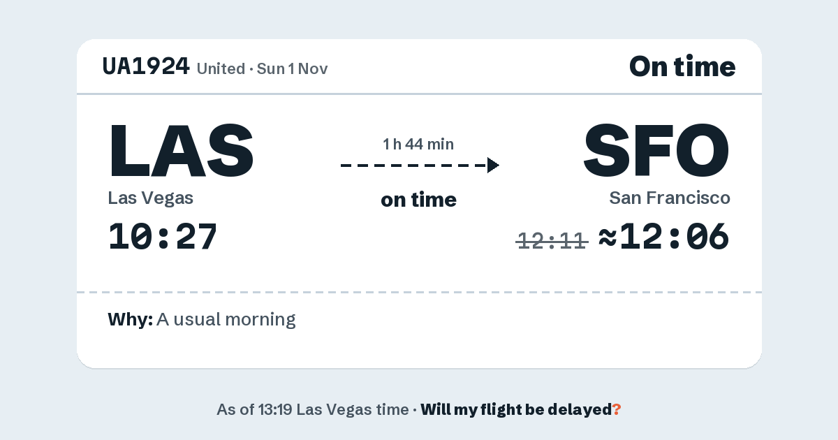 Link preview: UA1924 lands about 12:06