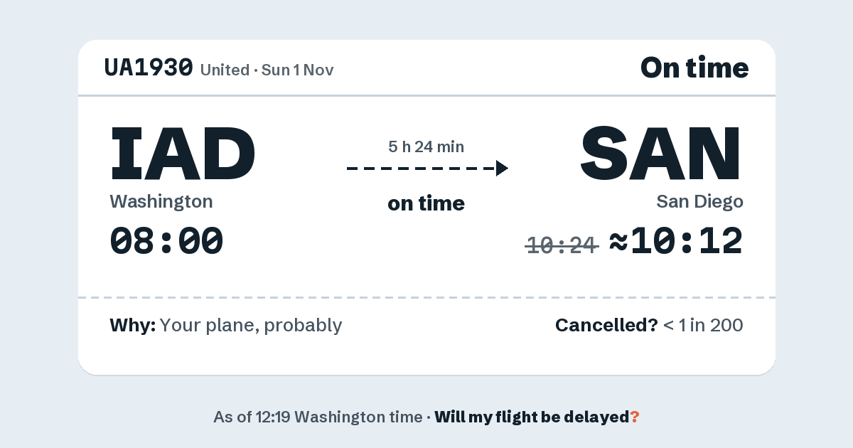 Link preview: UA1930 lands about 10:12