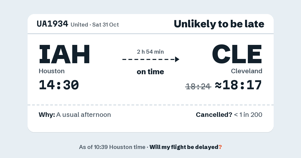 Link preview: UA1934 lands about 18:17
