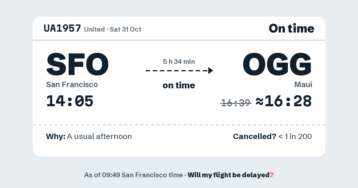 Link preview: UA1957 lands about 16:28