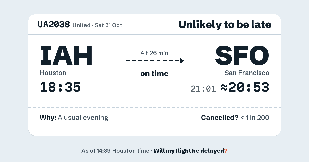 Link preview: UA2038 lands about 20:53