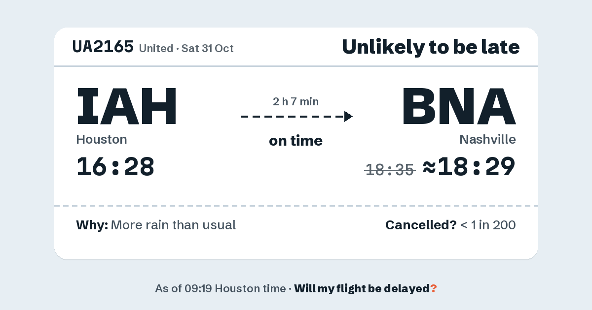 Link preview: UA2165 lands about 18:29