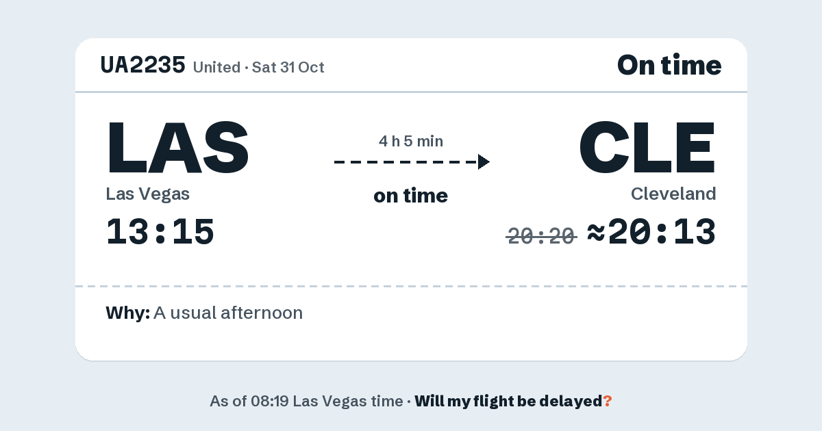 Link preview: UA2235 lands about 20:13