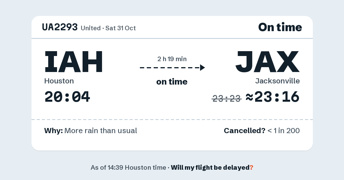 Link preview: UA2293 lands about 23:16
