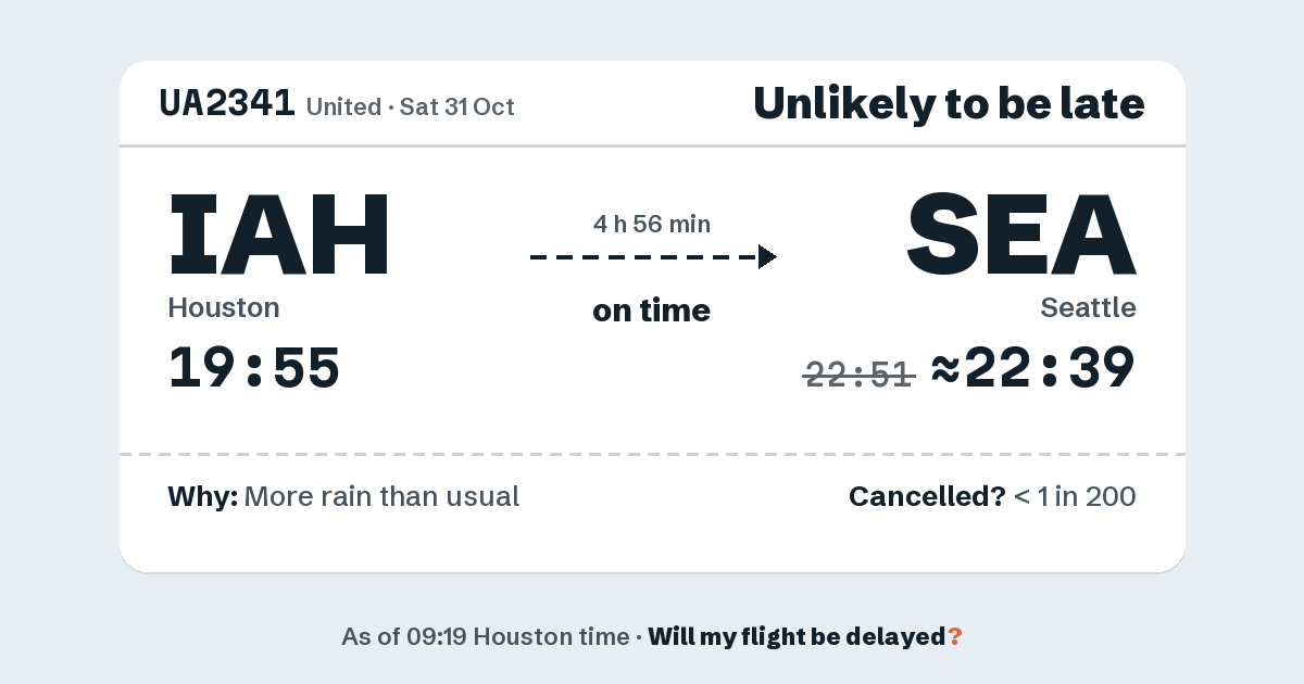 Link preview: UA2341 lands about 22:39