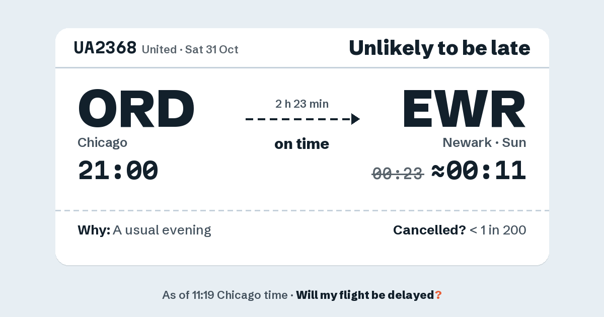 Link preview: UA2368 lands about 00:11