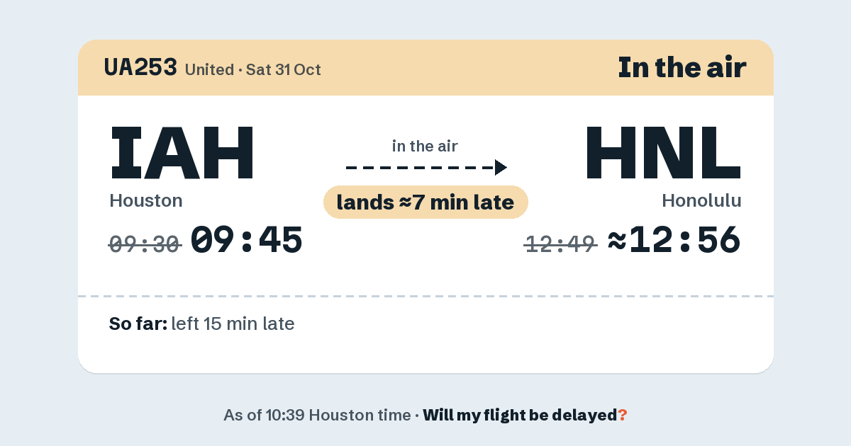 Link preview: UA253 lands about 12:56