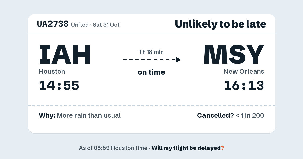 Link preview: UA2738 lands about 16:09