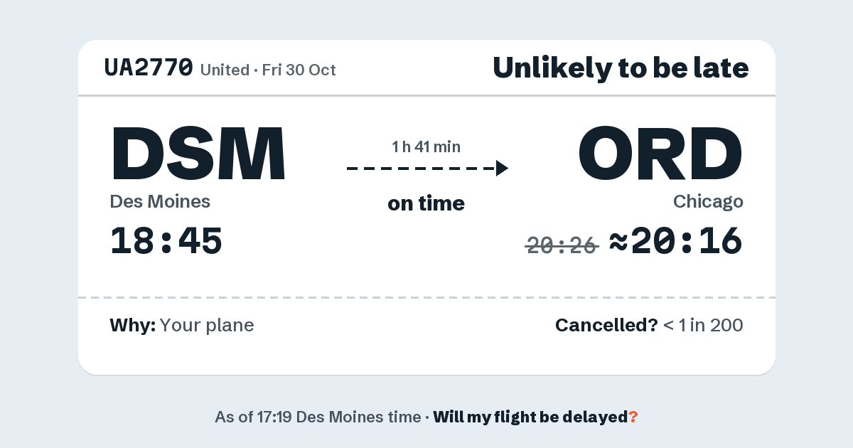 Link preview: UA2770 lands about 20:16