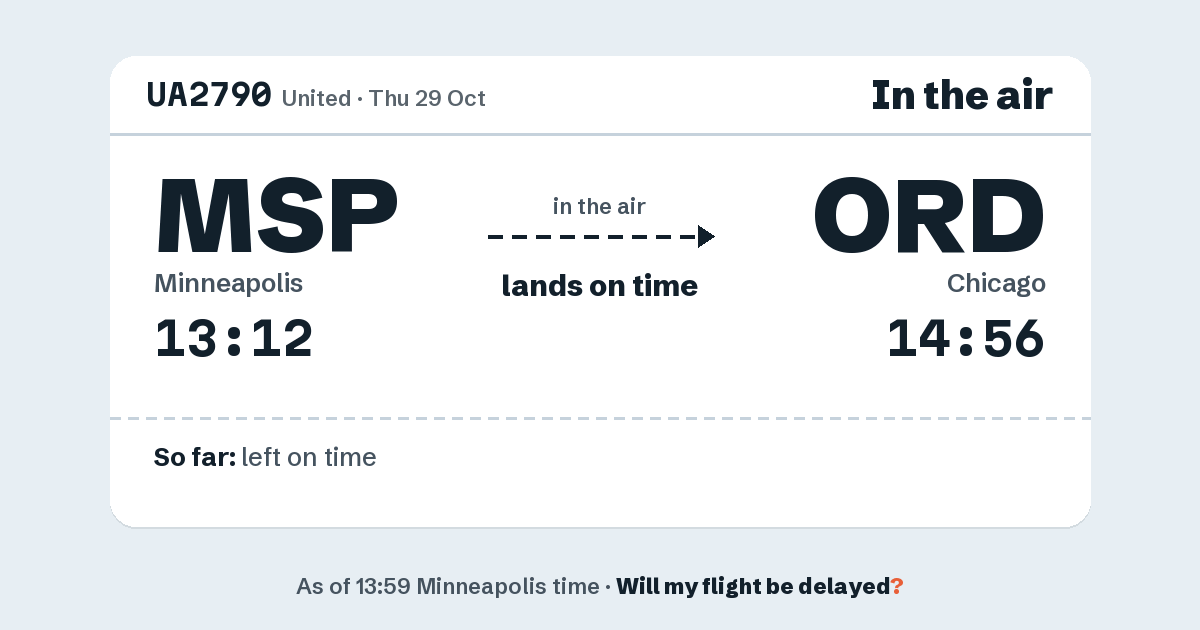 Link preview: UA2790 lands about 14:56
