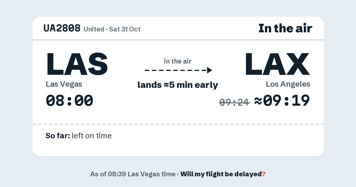 Link preview: UA2808 lands about 09:19