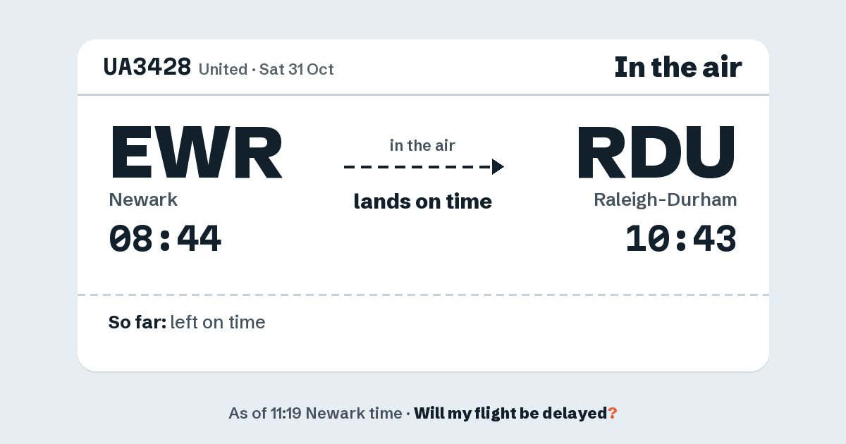 Link preview: UA3428 lands about 10:40