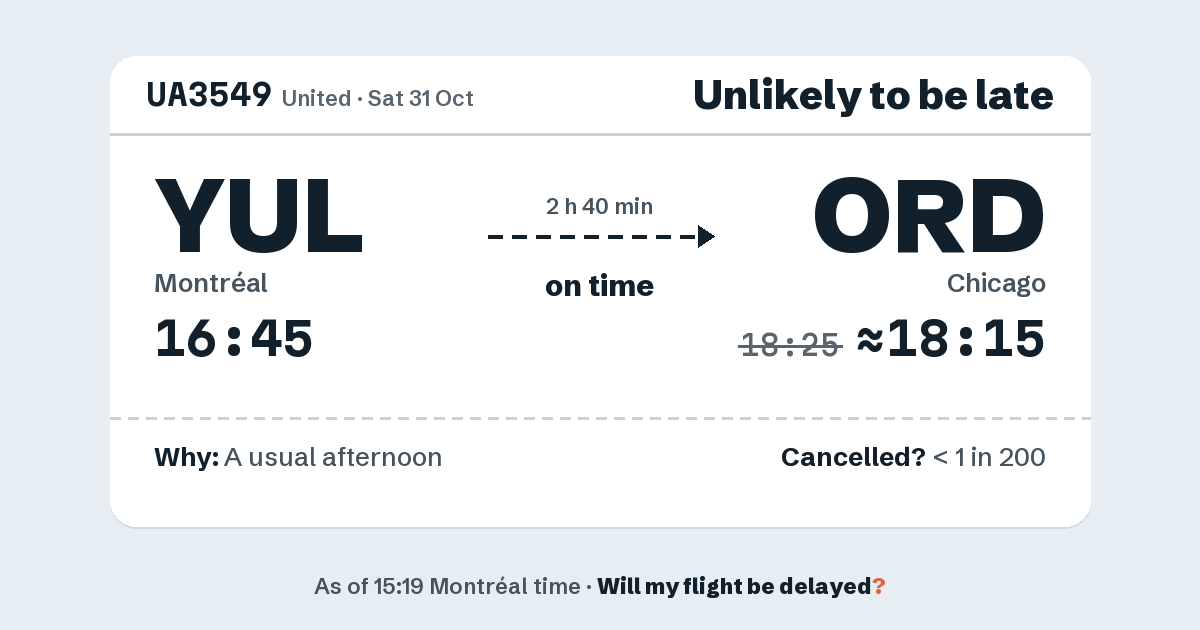 Link preview: UA3549 lands about 18:15