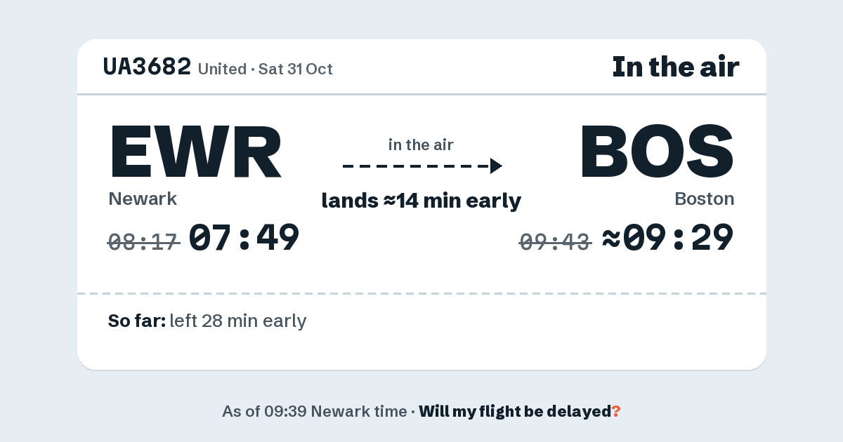 Link preview: UA3682 lands about 09:29