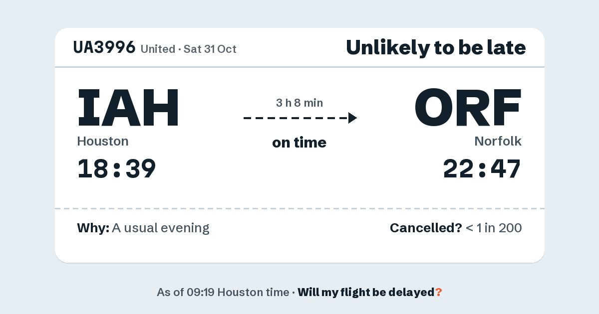 Link preview: UA3996 lands about 22:47