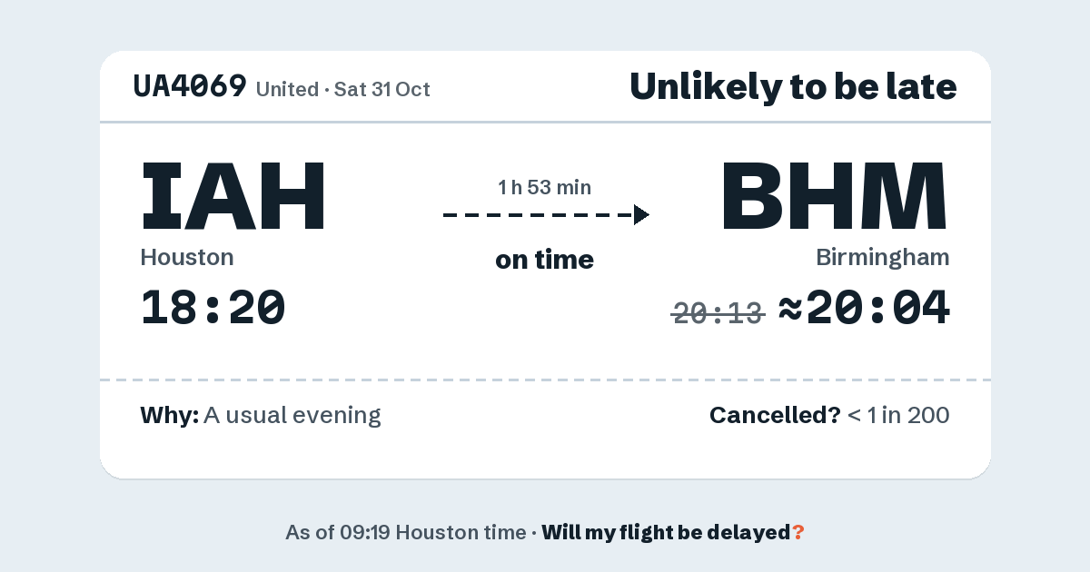 Link preview: UA4069 lands about 20:04