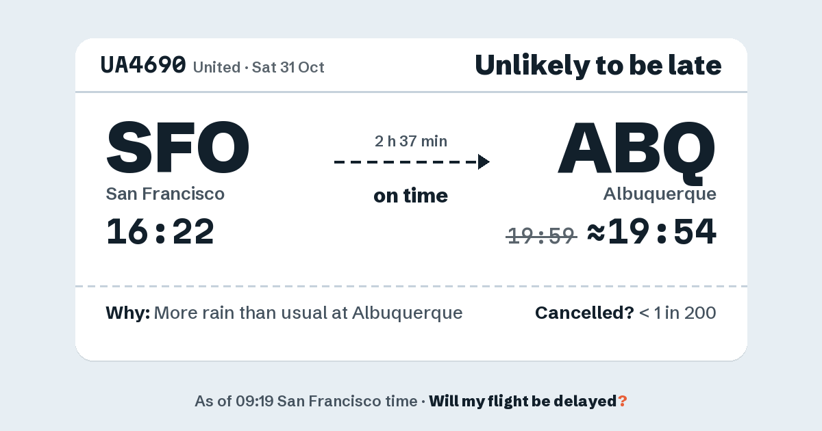 Link preview: UA4690 lands about 19:54