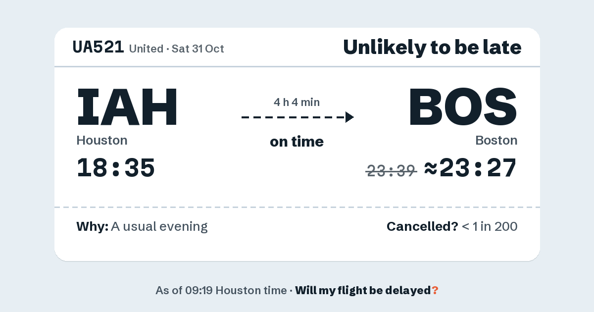 Link preview: UA521 lands about 23:27