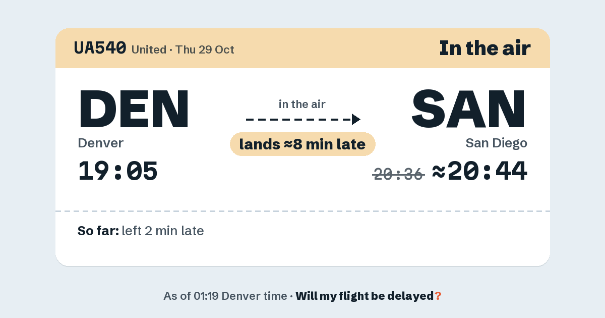 Link preview: UA540 lands about 20:44