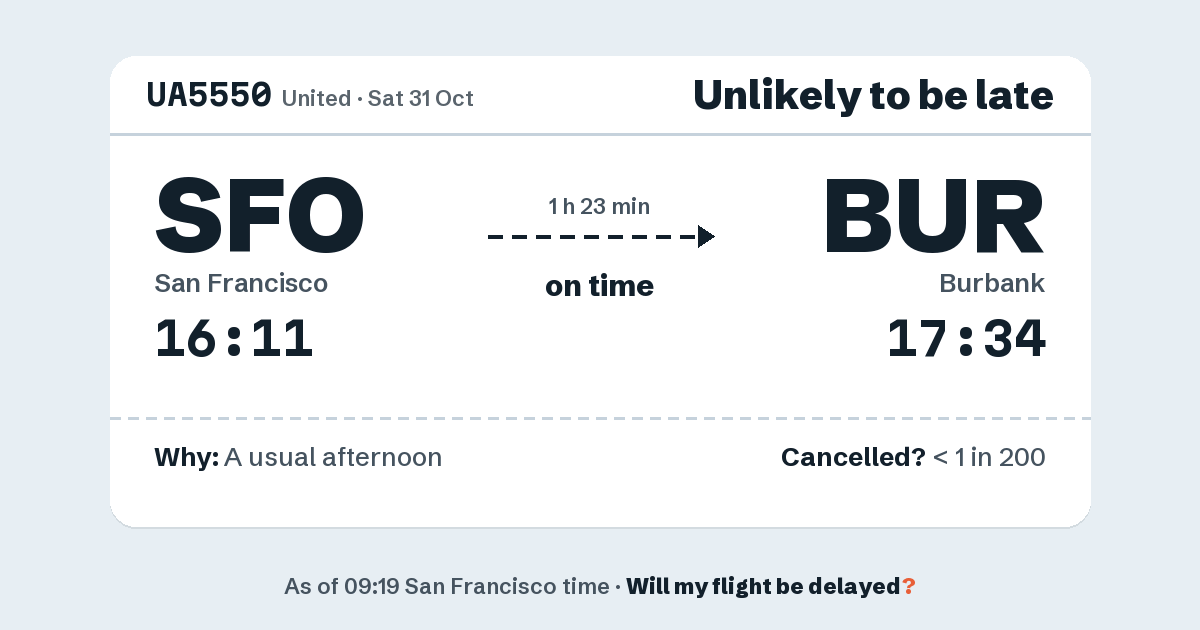 Link preview: UA5550 lands about 17:32