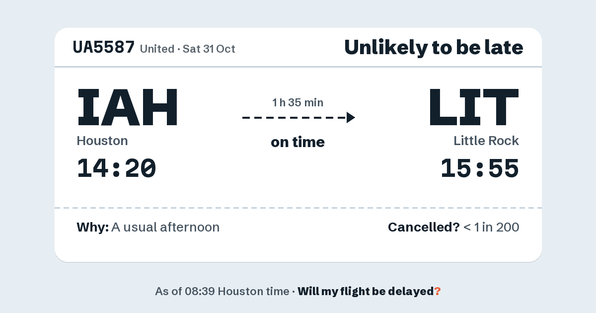 Link preview: UA5587 lands about 15:51