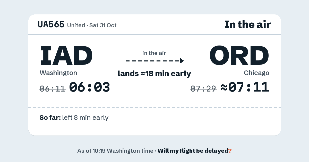 Link preview: UA565 lands about 07:11