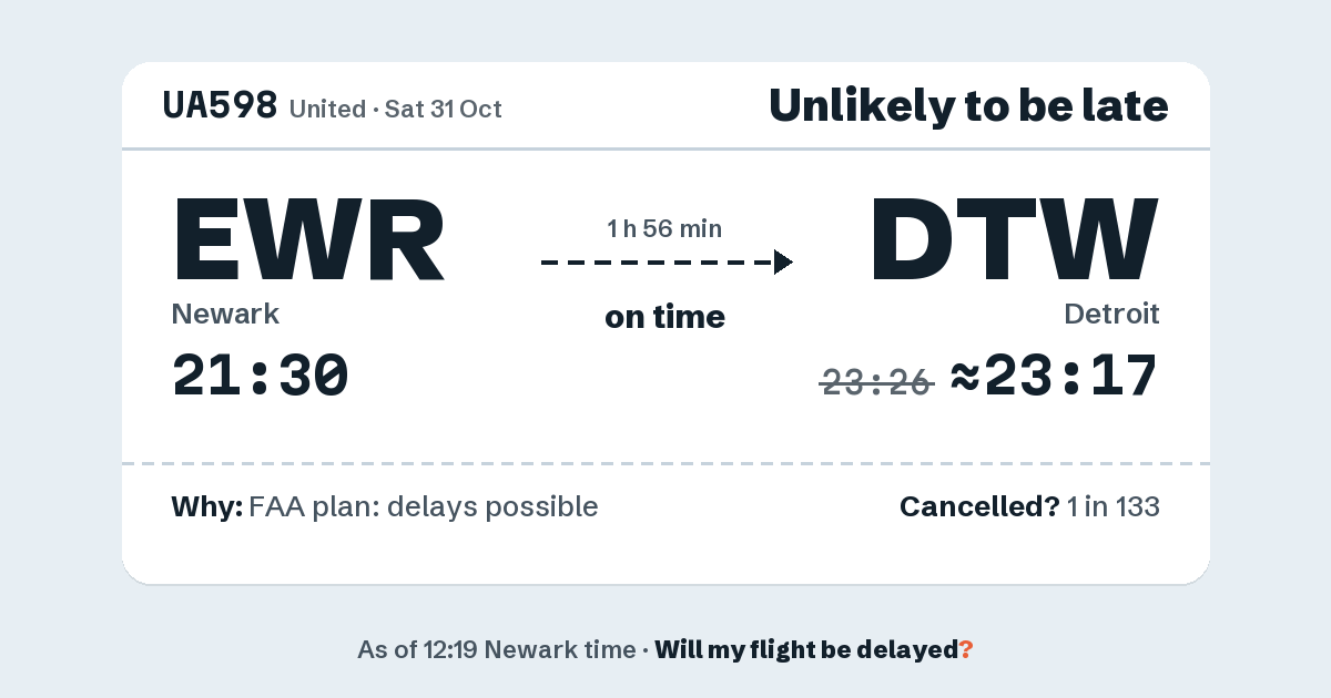 Link preview: UA598 lands about 23:17