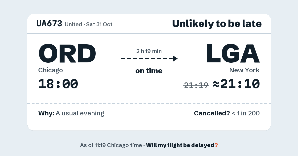Link preview: UA673 lands about 21:10