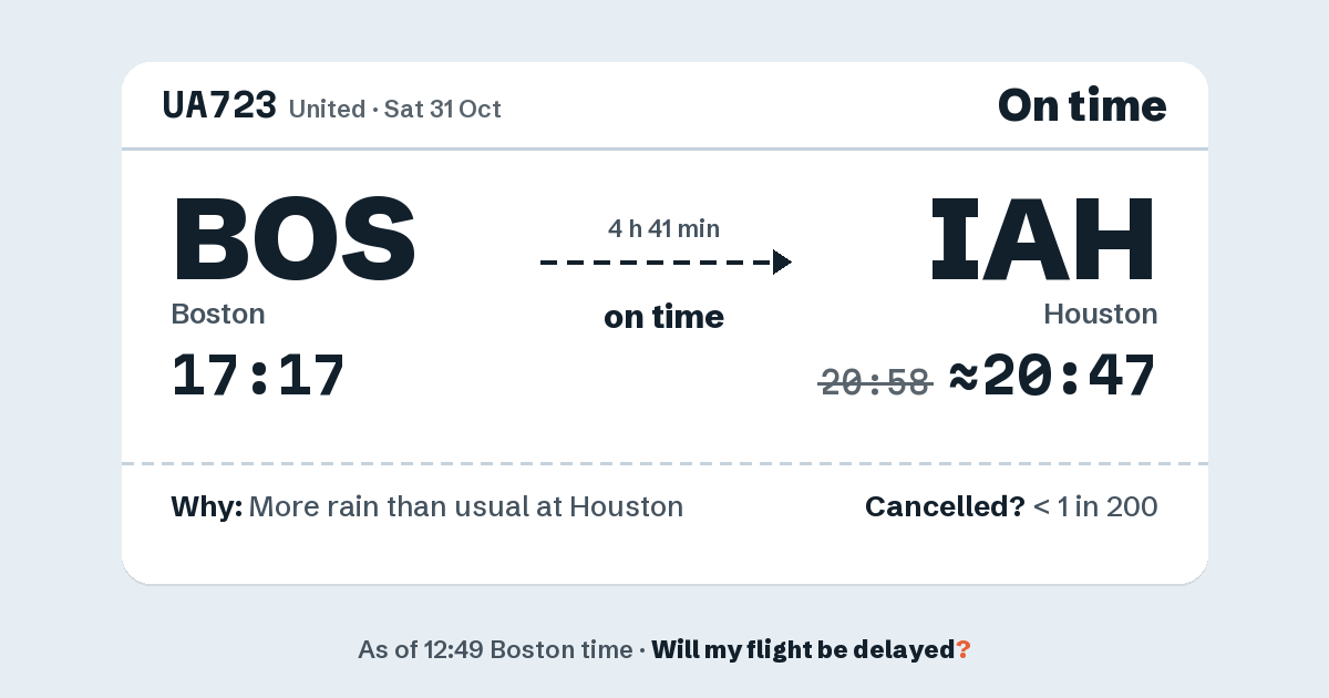 Link preview: UA723 lands about 20:47