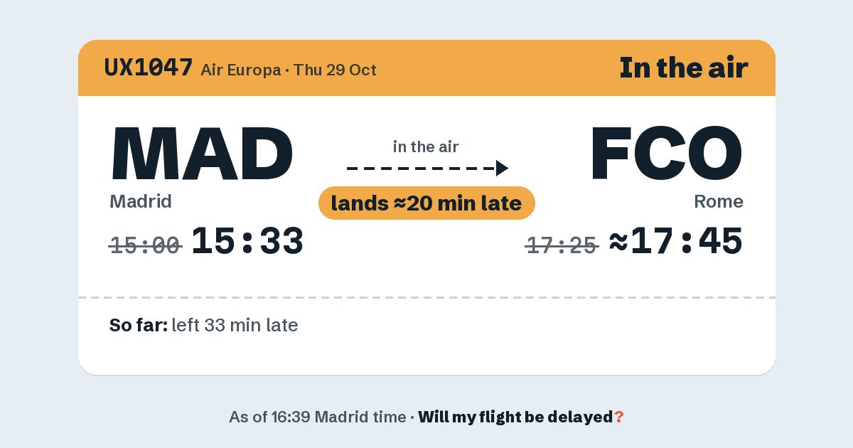 Link preview: UX1047 lands about 17:46