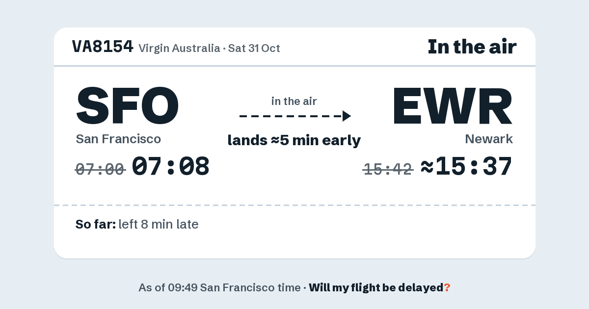 Link preview: VA8154 lands about 15:37