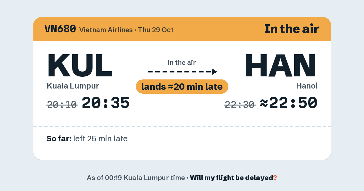 Link preview: VN680 lands about 22:48