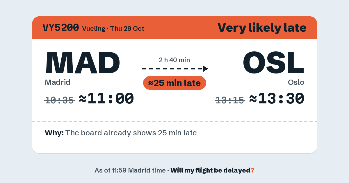 Link preview: VY5200 lands about 13:32