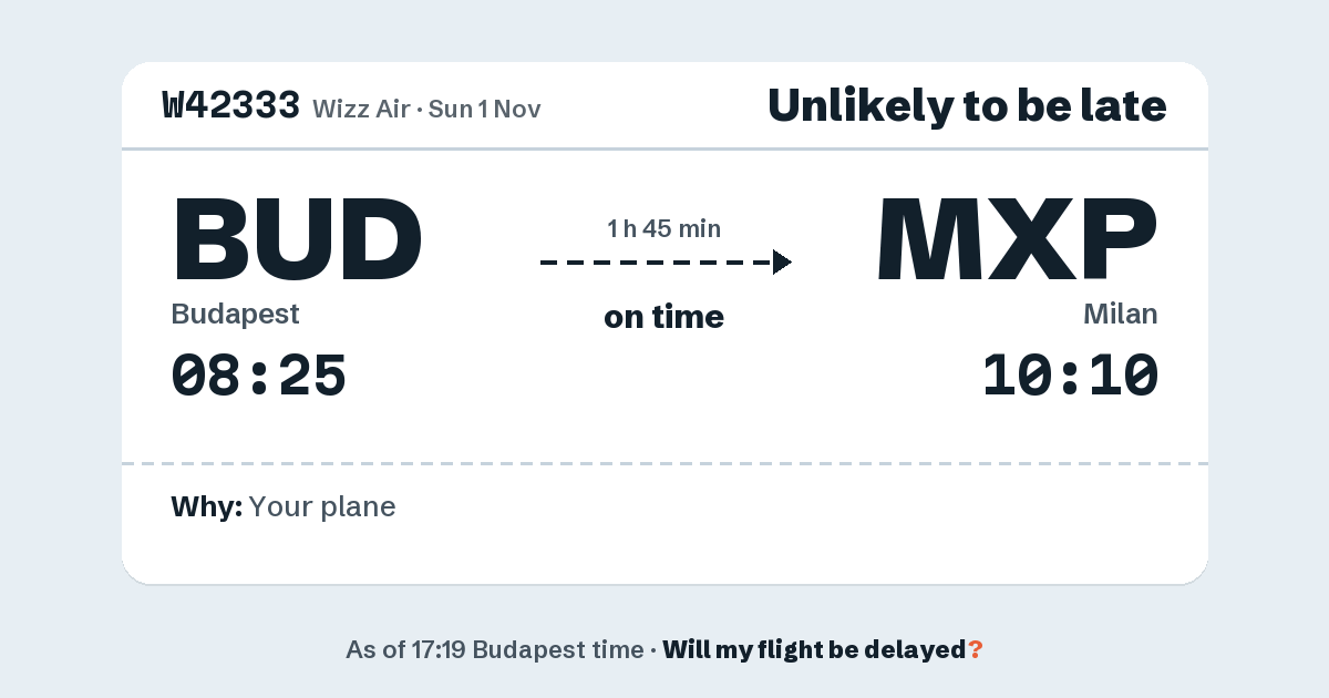 Link preview: W42333 lands about 10:06