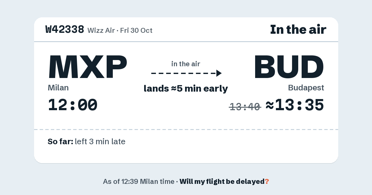 Link preview: W42338 lands about 13:35