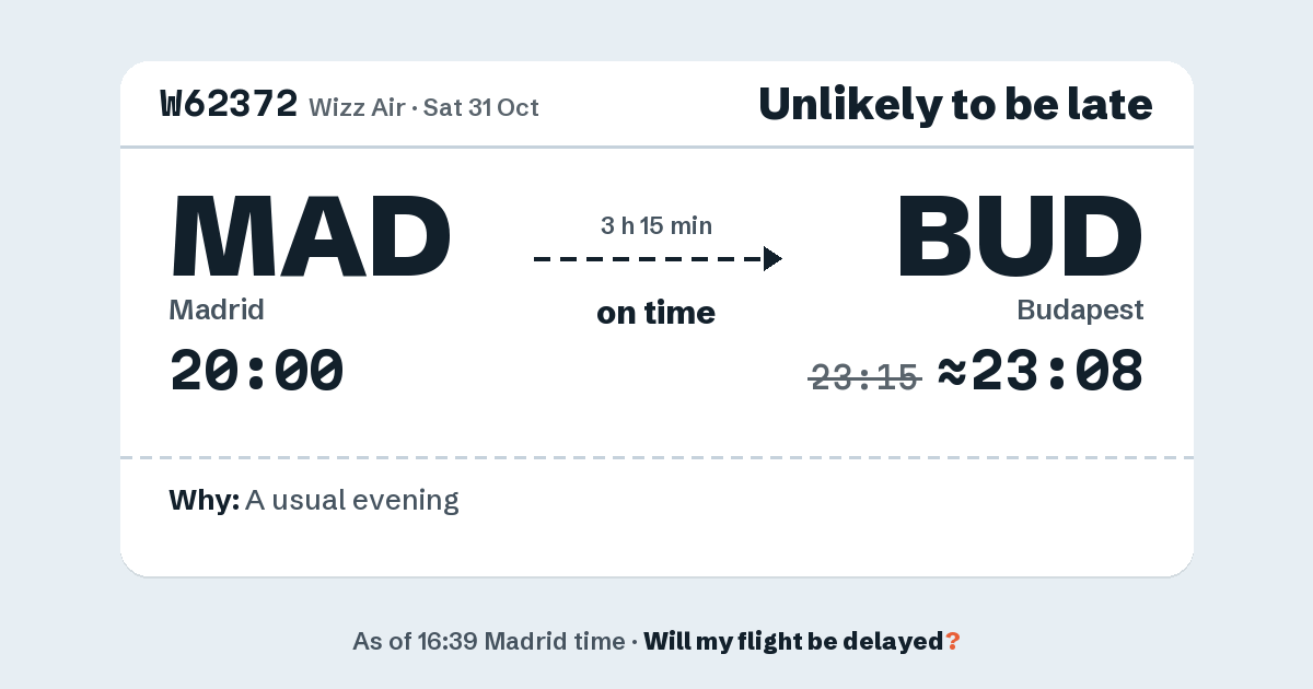 Link preview: W62372 lands about 23:08