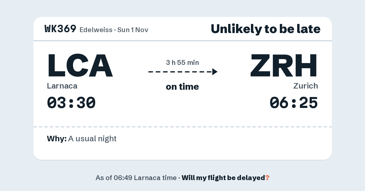 Link preview: WK369 lands about 06:22