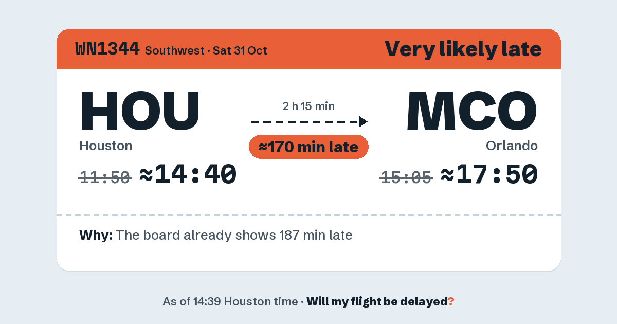 Link preview: WN1344 lands about 17:50