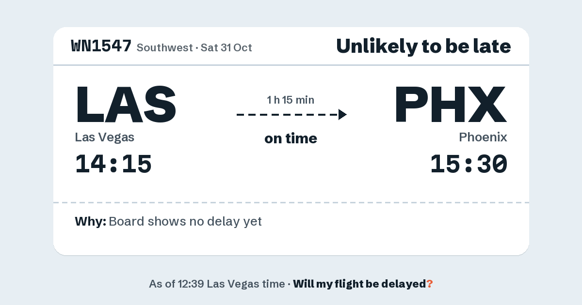 Link preview: WN1547 lands about 15:29