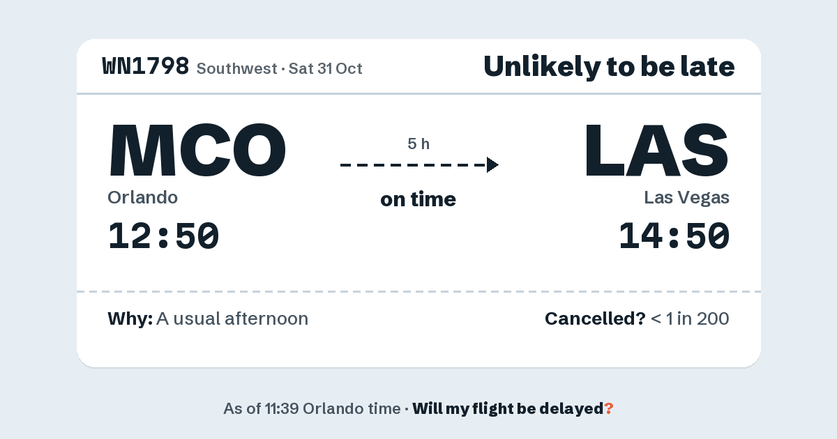 Link preview: WN1798 lands about 14:48