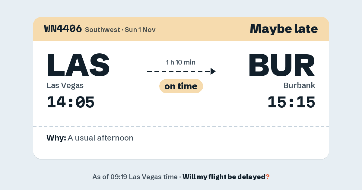 Link preview: WN4406 lands about 15:16