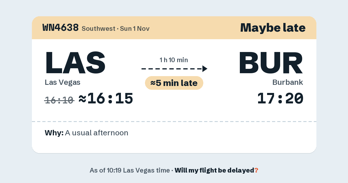 Link preview: WN4638 lands about 17:22
