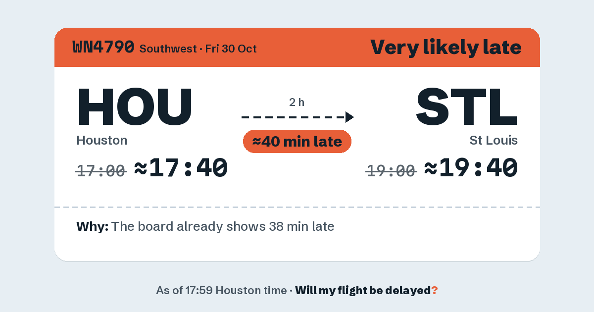 Link preview: WN4790 lands about 19:39