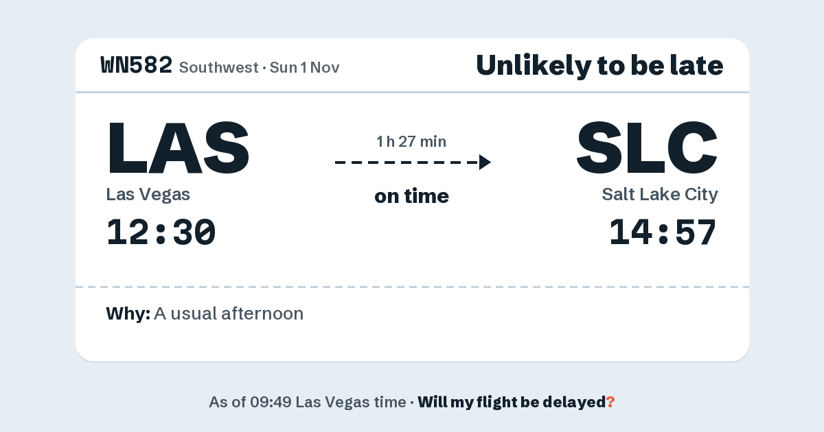 Link preview: WN582 lands about 14:56