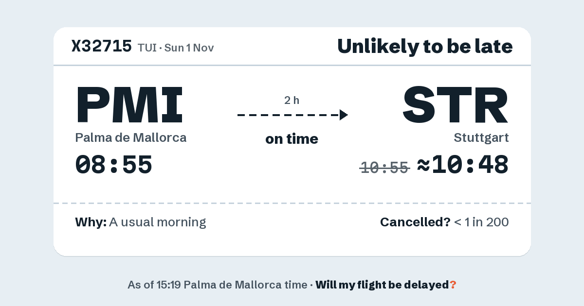 Link preview: X32715 lands about 10:48