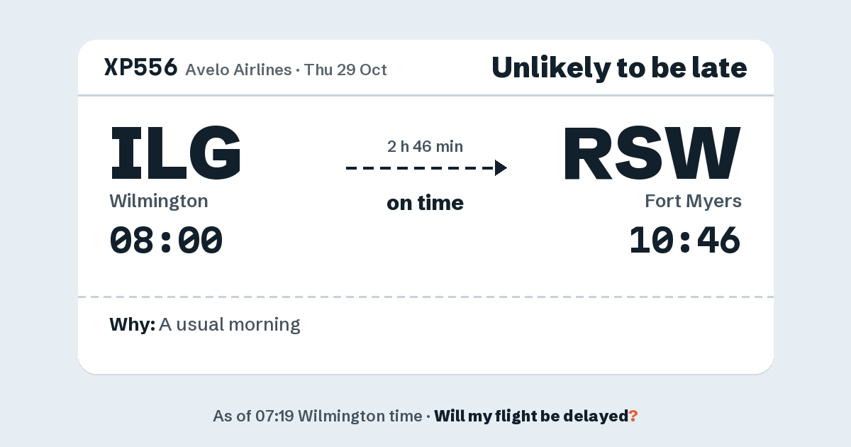 Link preview: XP556 lands about 10:43